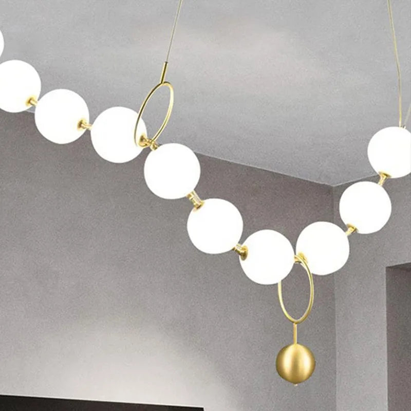 lustre nordique led acrylique pour décoration de maison - vue 4 sur 10