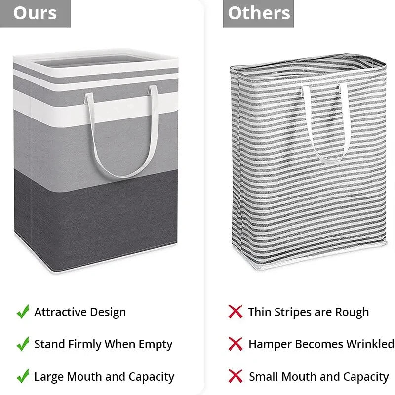 lot de 2 paniers à linge pliables et imperméables pour rangement - vue 11 sur 10