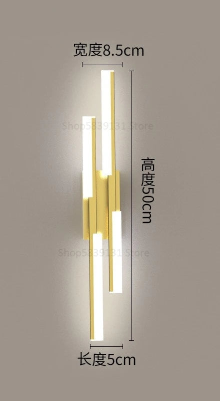applique murale led de luxe simple et moderne pour hôtel - vue 8 sur 10