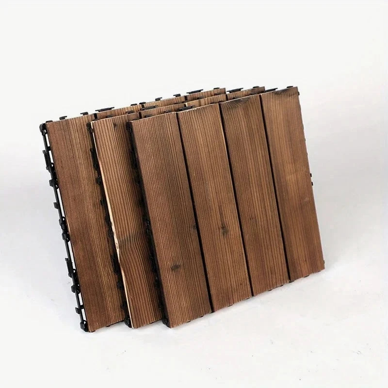 Lot 30 lames parquet bois massif clipsables 30x46 - vue 5 sur 6