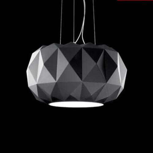 suspension en verre moderne avec découpe diamantée pour décoration intérieure - vue 3 sur 7