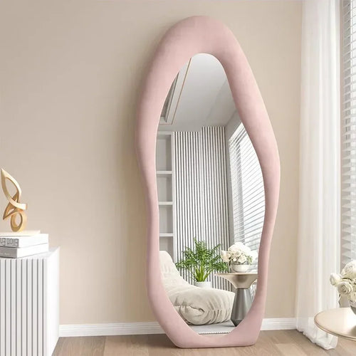 miroir intégral ondulé design nordique pour décoration intérieure - vue 2 sur 13