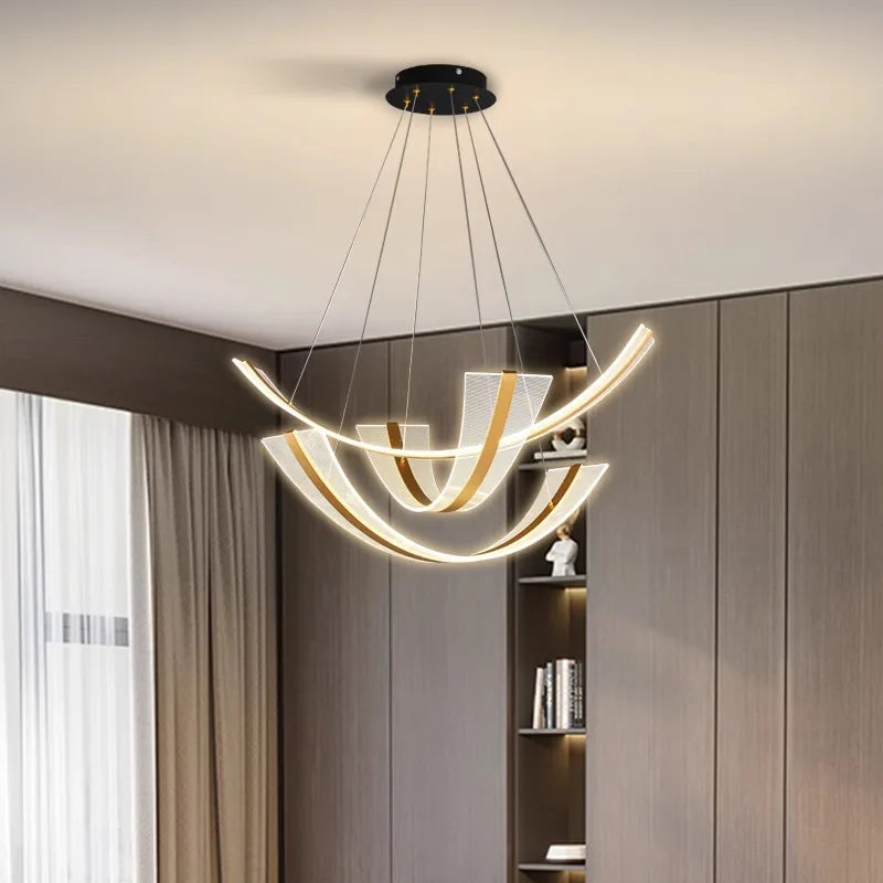 lustre led décoratif moderne pour éclairage intérieur