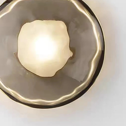 suspension moderne en verre et métal hauteur réglable - vue 6 sur 7