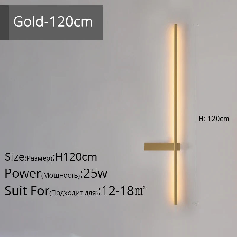 applique murale led minimaliste en aluminium pour éclairage intérieur - vue 9 sur 18