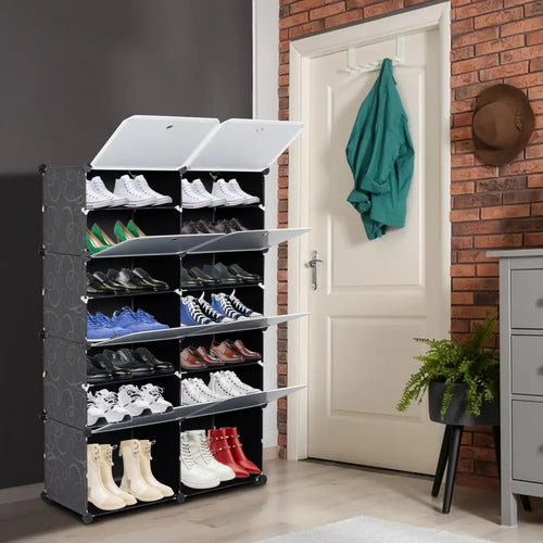 meubles modulaires de rangement modernes pour chaussures - vue 5 sur 8