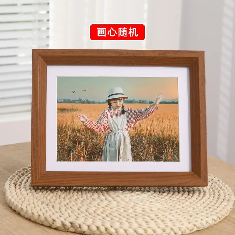 cadre photo en bois minimaliste pour décoration intérieure et cadeau