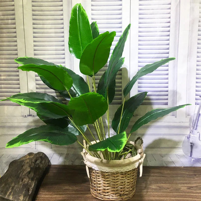 plantes artificielles tropicales feuilles de palmier pour décoration intérieure - vue 4 sur 7