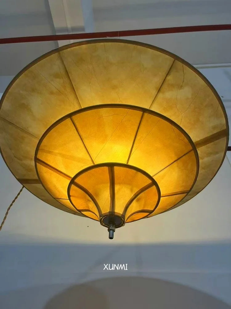 lustre parapluie thaïlandais style wabi-sabi pour intérieur moderne - vue 5 sur 8