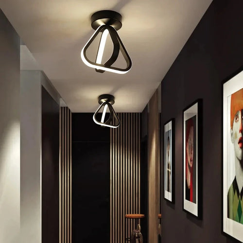 Couloir LED plafonnier nordique moderne plafonnier RC Dimmable éclairage intérieur décor à la maison chambre salon luminaire