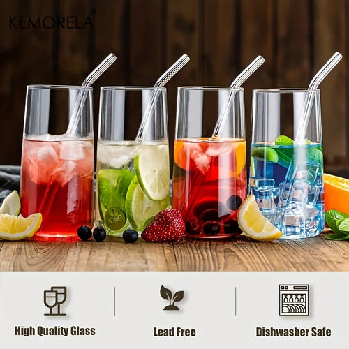 Ensemble 6 verres highball avec paille 460ml