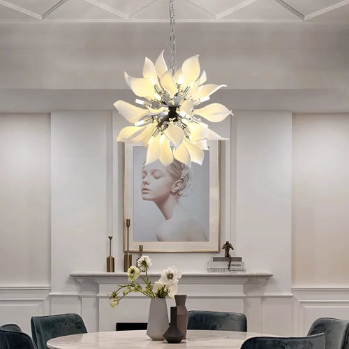lustre moderne led nordique pour hôtel villa brillant - vue 4 sur 10