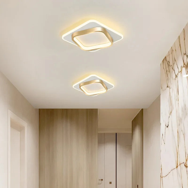 Moderne LED Allée Plafonnier Lustre Pour Couloir Escaliers Foyer Balcon Chambre Salle De Bains Luminaires Intérieur Lustre