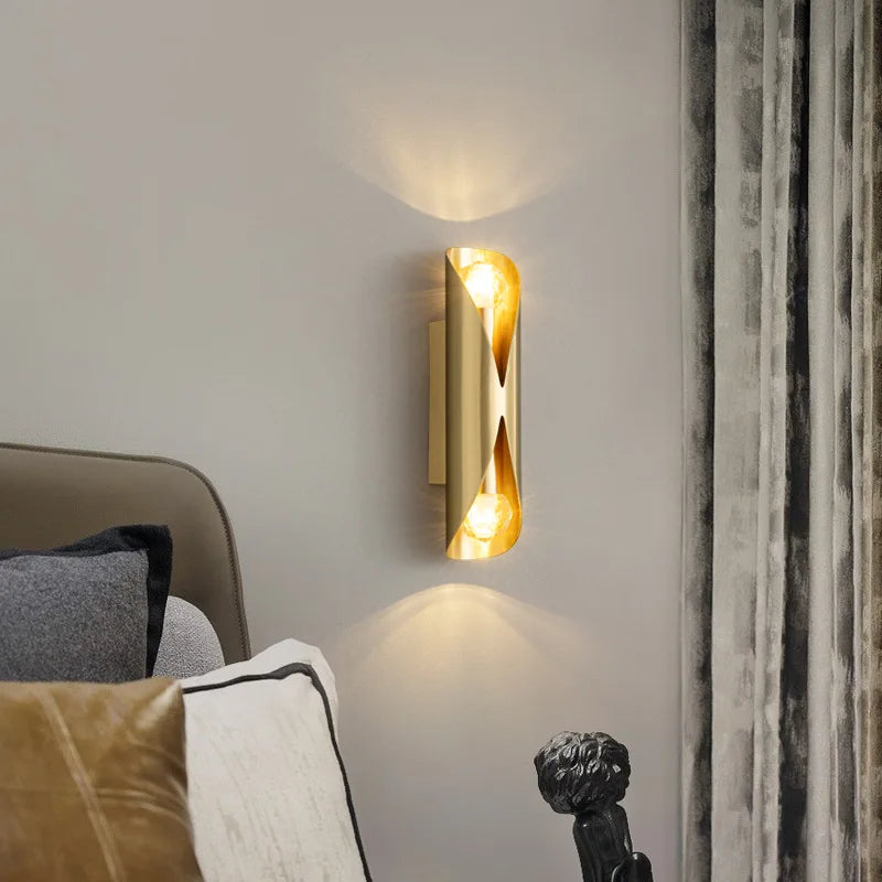 applique murale led moderne en cuivre de qualité