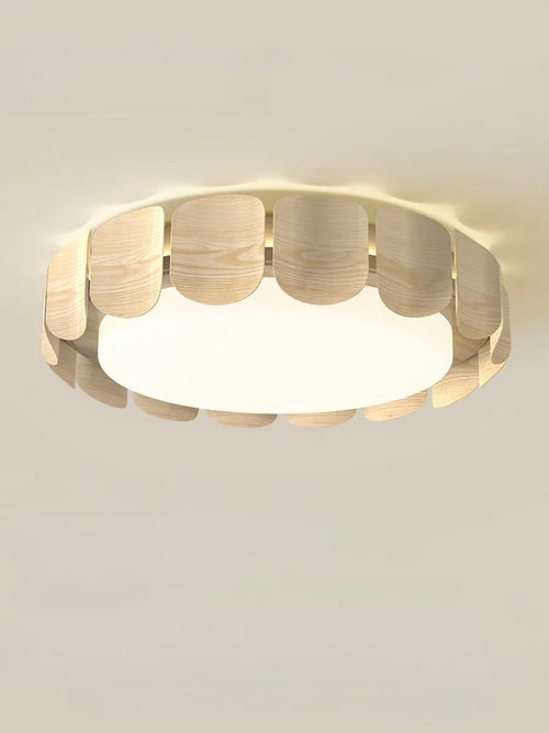 plafonnier moderne wabi-sabi en bois pour intérieur design - vue 9 sur 8