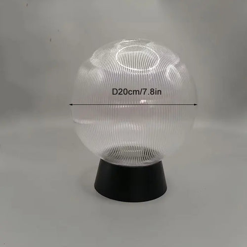 lampadaire extérieur globe noir pour éclairage de jardin et terrasse - vue 14 sur 15
