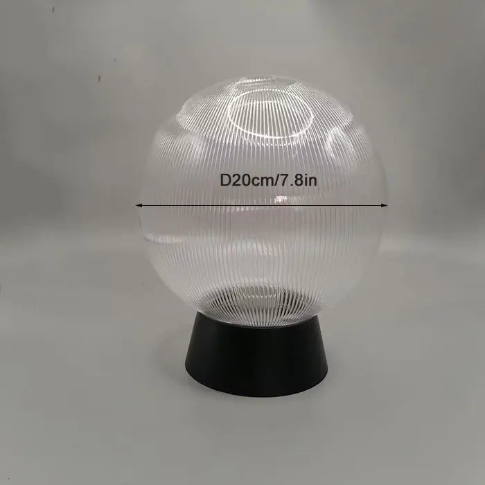 lampadaire extérieur globe noir pour éclairage de jardin et terrasse