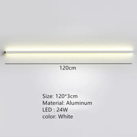 applique murale led moderne avec interrupteur à intensité variable