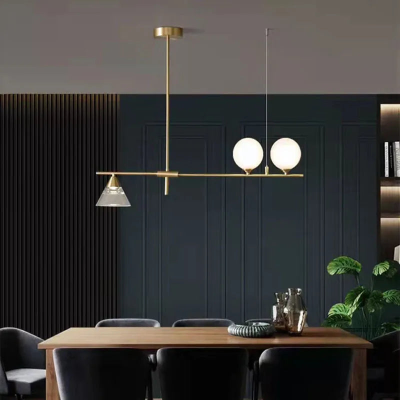 lampe suspendue moderne en verre pour décoration intérieure