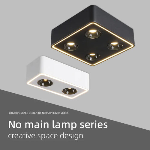 Spot carré led anti-éblouissement monté en surface