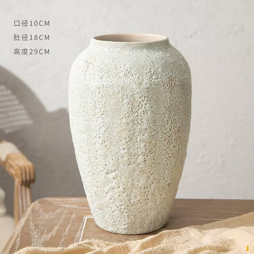 vase en céramique chinois pour décoration et arrangement floral - vue 8 sur 7