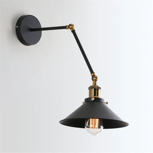 applique murale loft industriel rétro bras long luminaria led - vue 8 sur 8