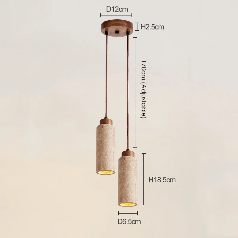 ensemble de 3 suspensions wabi sabi naturelles led - vue 13 sur 14