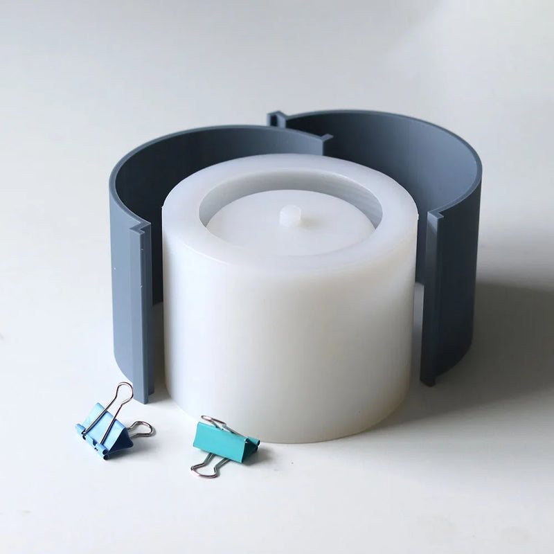 moule en silicone pour pots de fleurs en béton