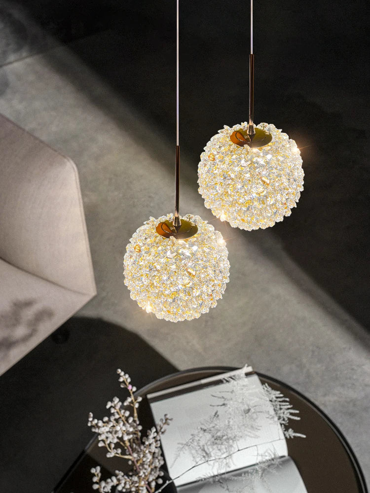 applique murale artistique en cristal de luxe style français pour intérieur élégant