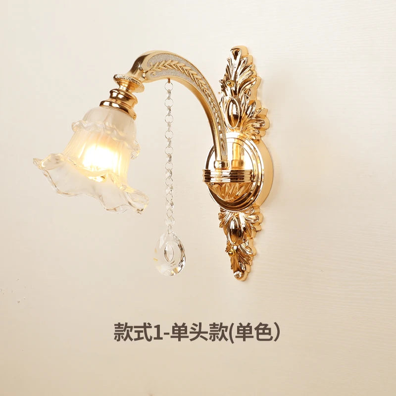 applique murale design nordique en cristal à led pour intérieur - vue 7 sur 10
