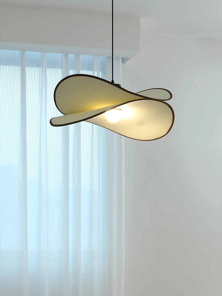 plafonnier en tissu wabi sabi pour décoration intérieure moderne - vue 3 sur 9