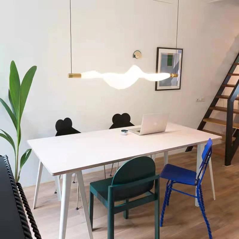 lustre led art déco avec cordon réglable luminaires suspendus