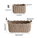 panier en corde de coton pour rangement divers et décoration nordique