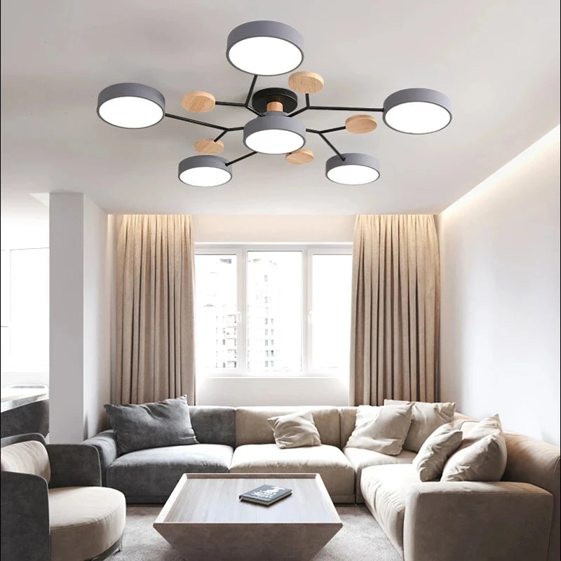 plafonnier led design moderne intérieur décoratif - vue 4 sur 22