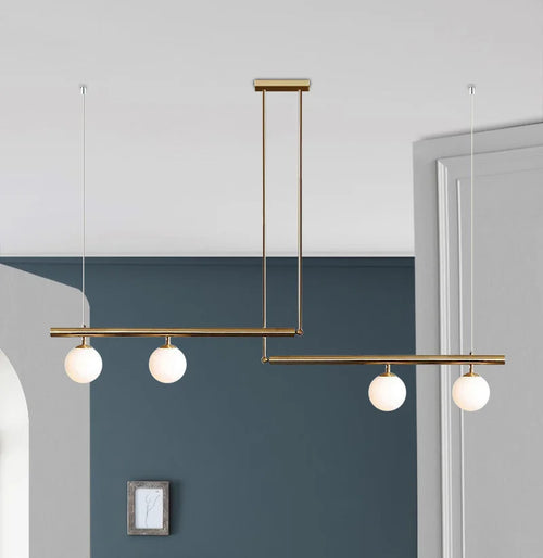 lustre moderne minimaliste suspension linéaire créative pour intérieur - vue 2 sur 15