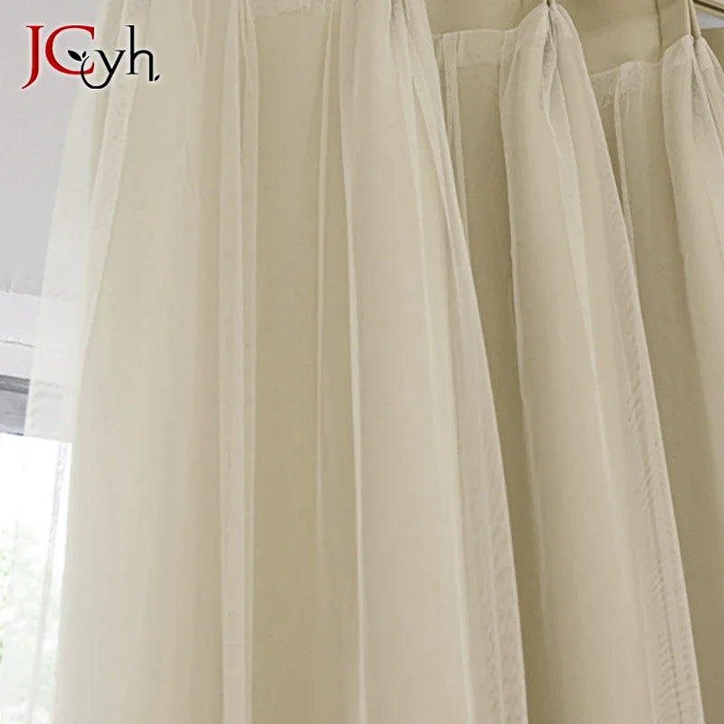 Rideau occultant court double couche style moderne carreaux - vue 4 sur 8