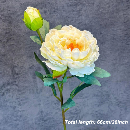 bouquet de pivoines artificielles en soie pour mariage et décoration intérieure - vue 8 sur 21