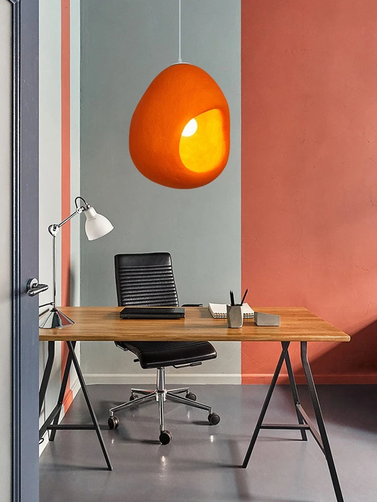 suspension style nordique wabi sabi led pour café - vue 3 sur 7