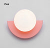 Applique murale LED demi-cercle nordic Macaron