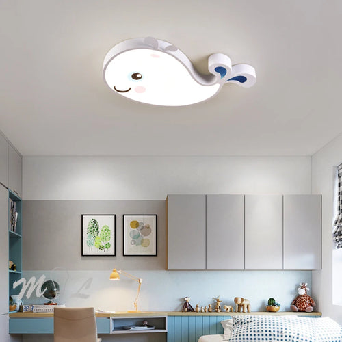 plafonnier LED créatif baleine pour chambre d enfant moderne - vue 3 sur 15