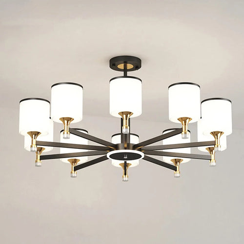 lustre nordique 15 têtes design moderne luxe pour intérieur lumineux - vue 4 sur 16