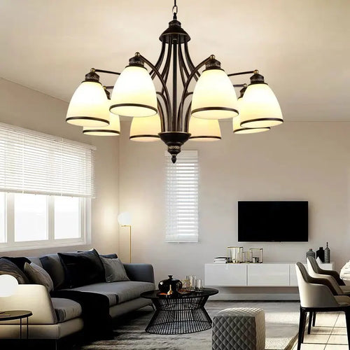 lustre rétro américain pour un éclairage de style campagnard - vue 3 sur 19