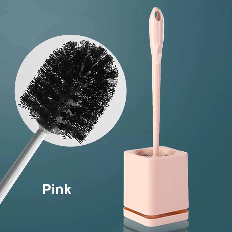 brosse wc à poils longs avec support de séchage mural - vue 10 sur 10