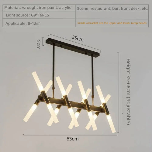 suspension moderne en acrylique pour décoration intérieure élégante - vue 12 sur 18