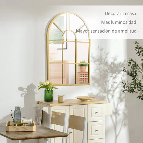 miroir décoratif mural en métal style moderne pour intérieur - vue 4 sur 7