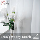 Voilage tulle moderne semi transparent pour salon chambre