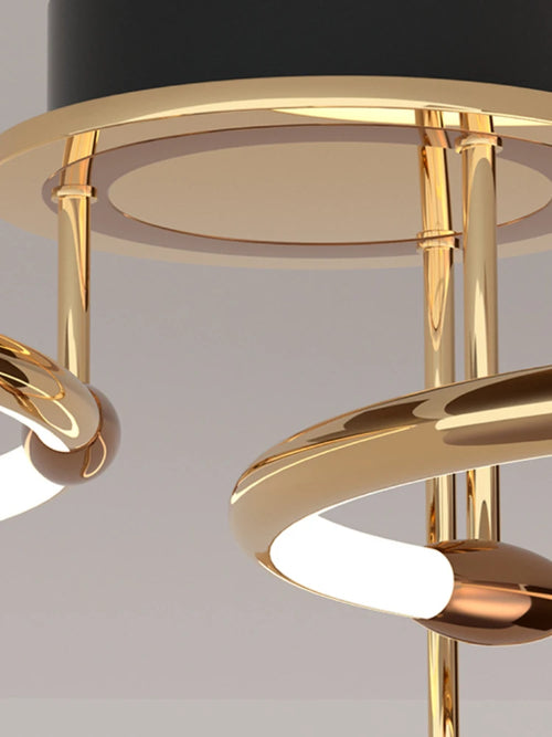 lustre décoratif moderne en anneau pour intérieur élégant - vue 6 sur 10
