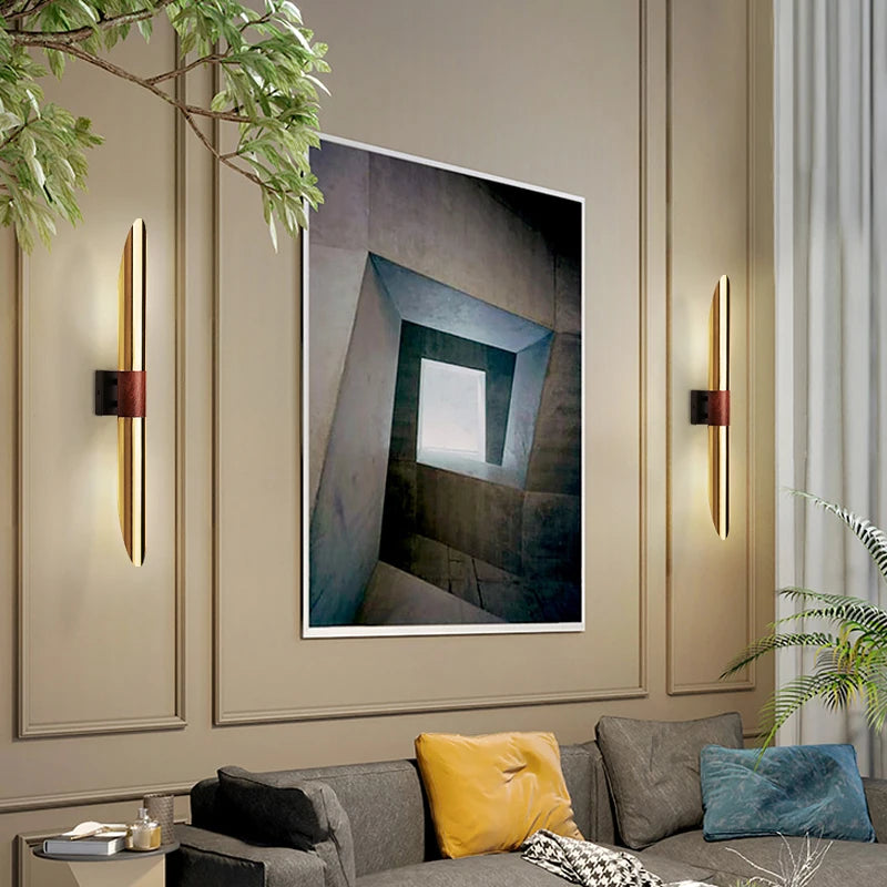 applique murale métallique décorative d'ambiance imitation bois - vue 4 sur 8