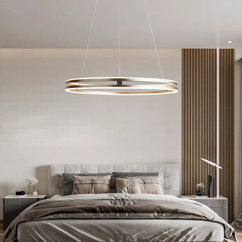 lustre circulaire moderne design créatif pour intérieur lumineux - vue 3 sur 15
