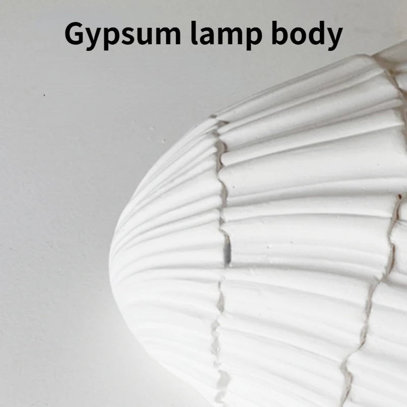 applique murale en coquille de gypse led moderne et créative